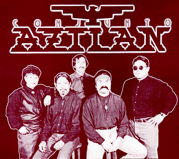 Conjunto Aztlan members on CD cover